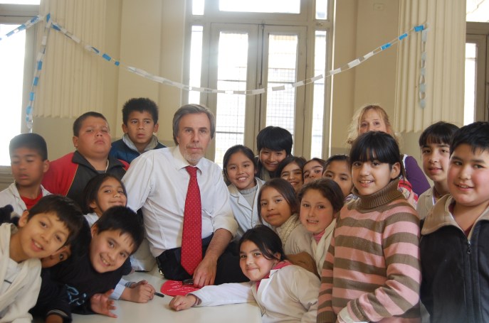 Presentación de El cuaderno escondido en la escuela Nº 7 Presidente Roca en Buenos Aires